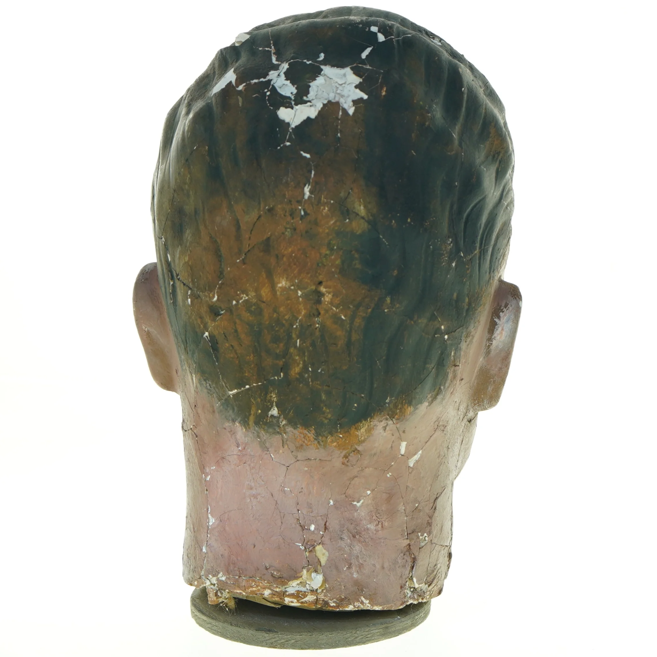 Vintage mannequin herre hoved fra 1940-50'erne (str. 27 x 21 cm)