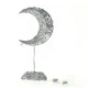Sølv Måne med lyskæde (str. 38 x 13 cm)
