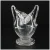 Krystal Glas mundblæst henkel vase (str. 16 x 12 x 10 cm)