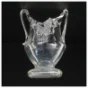 Krystal Glas mundblæst henkel vase (str. 16 x 12 x 10 cm)