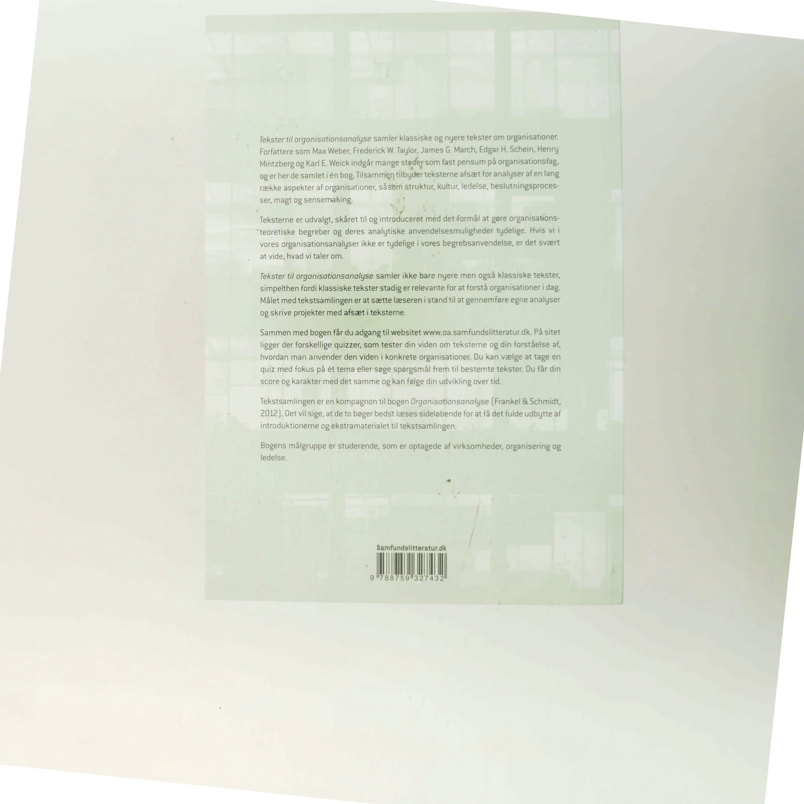 Tekster til organisationsanalyse (Bog)