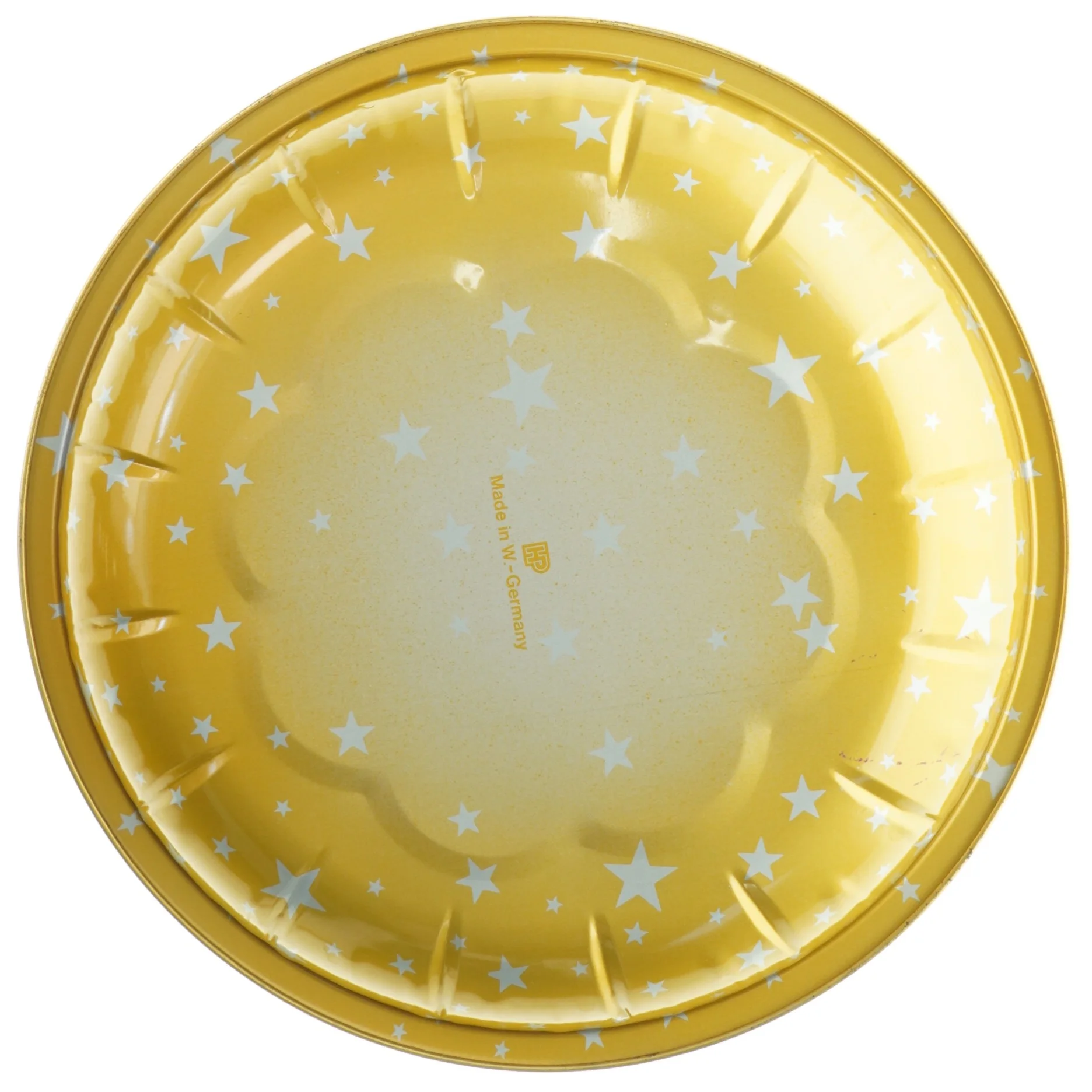 1980er Stjerne serveringsfad metalskål  (str. Ø. 26 cm)