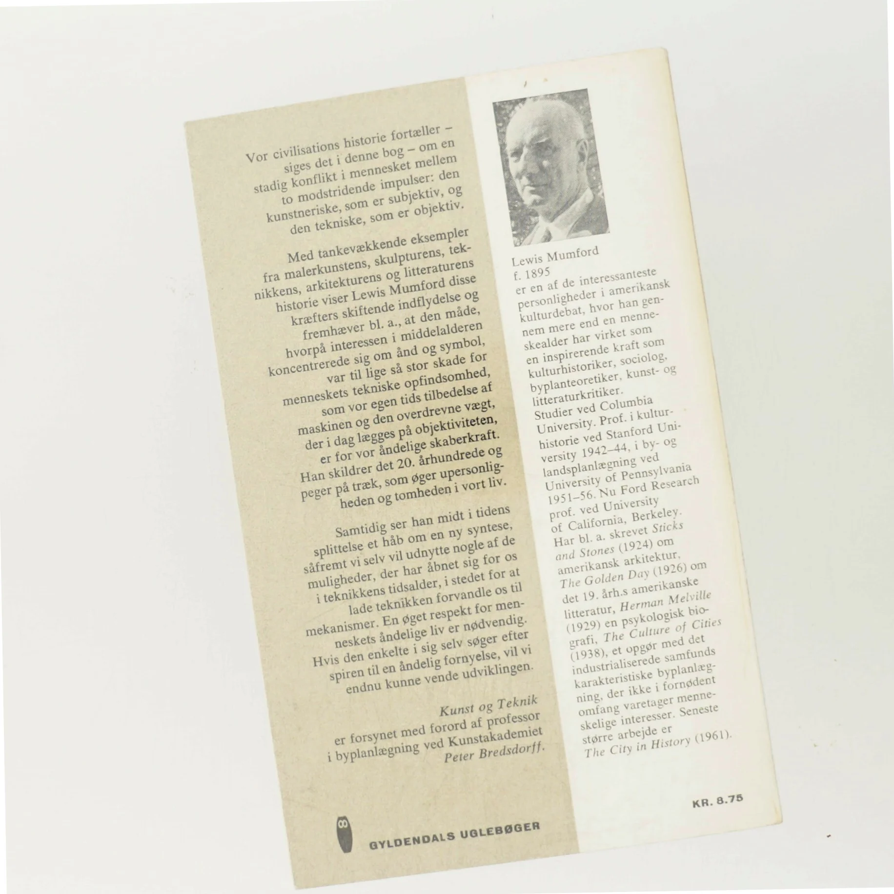 Kunst og Teknik af Lewis Mumford (Bog)