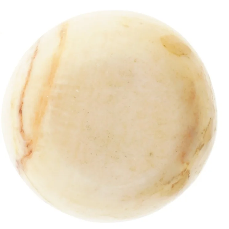 Alabast Marmor vase (str. Ø 10,5 cm længde 13 cm)