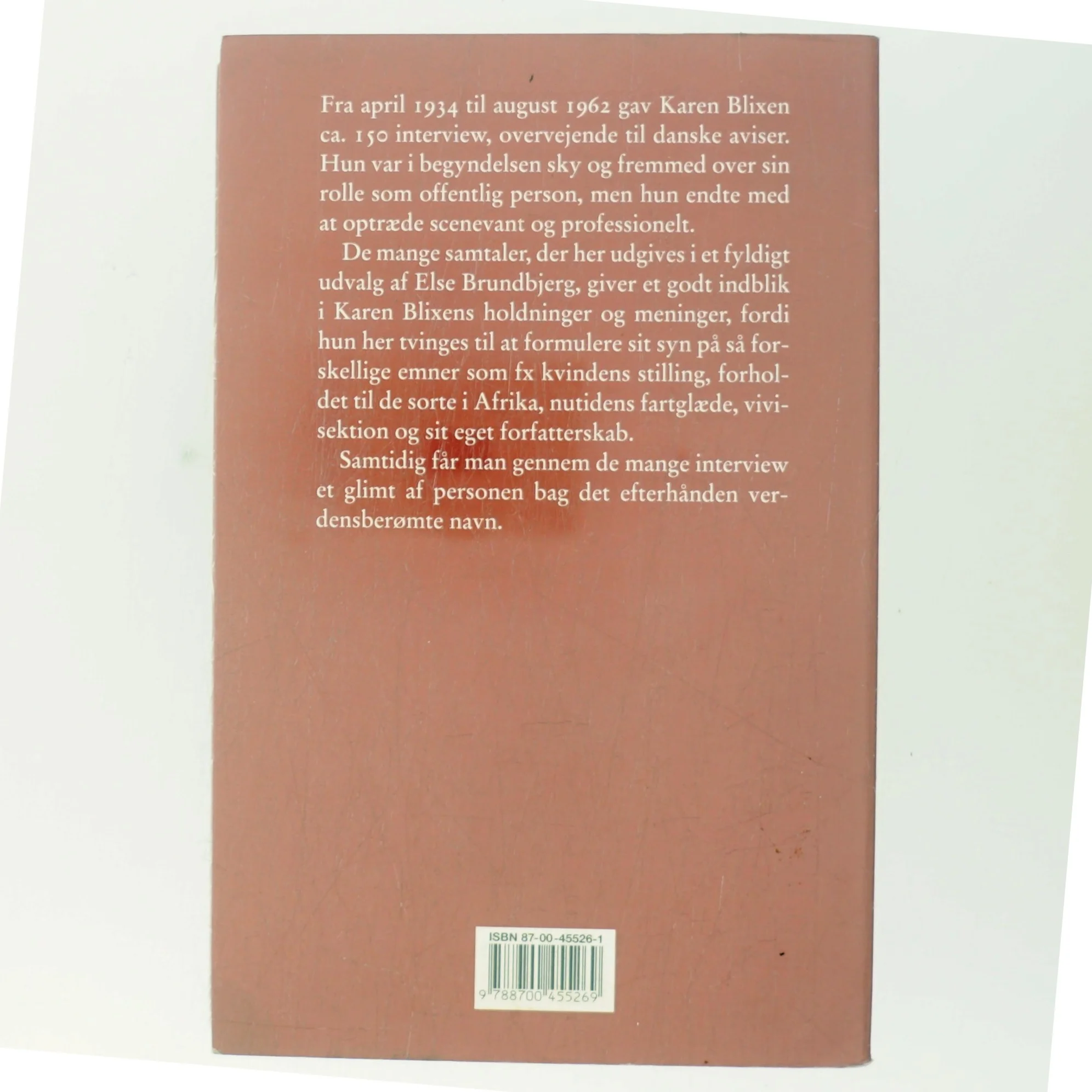 Samtaler med Karen Blixen af Karen Blixen (Bog)