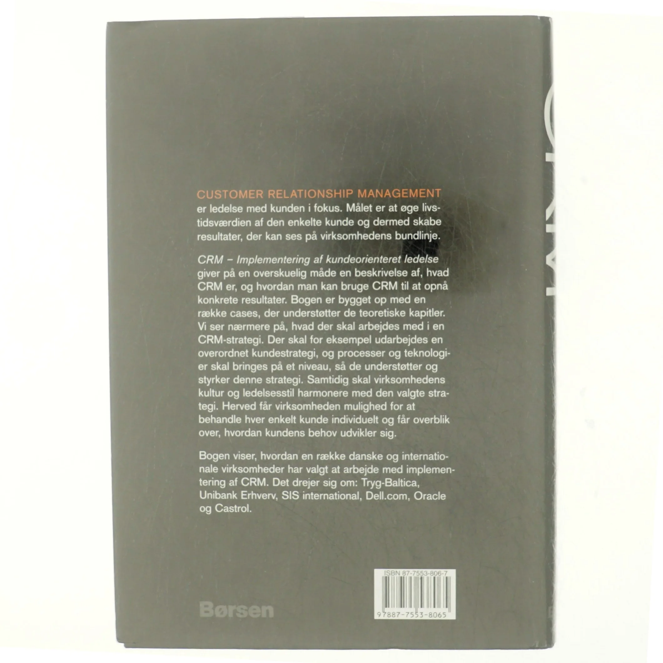 CRM - implementering af kundeorienteret ledelse (Bog)