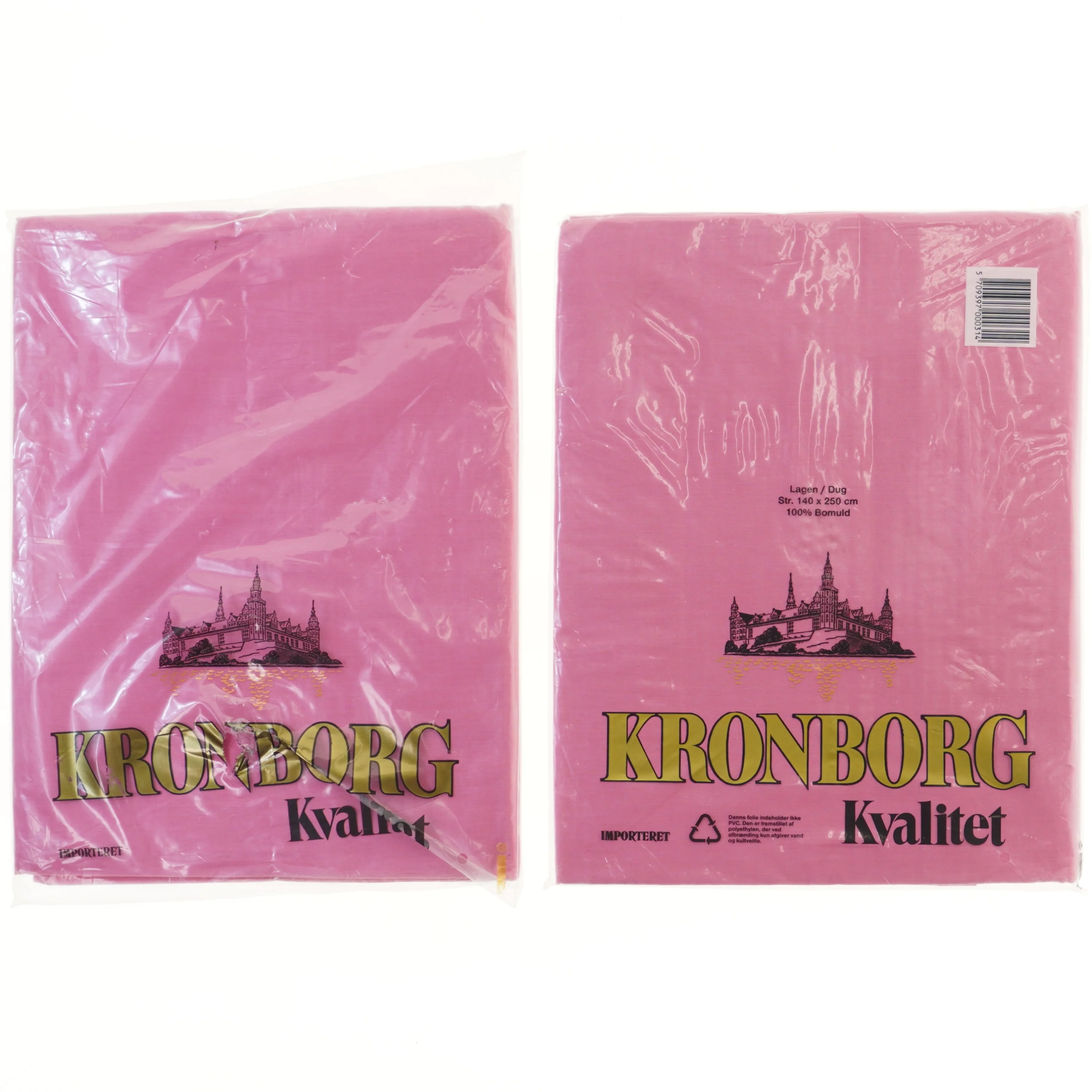 2 stk Pink lagener fra Kronborg 140x250 cm fra Kronborg (str. 140x250 cm)