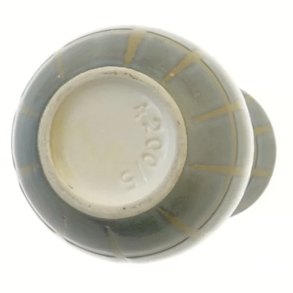 West Germany Dekorativ vase med mønster (str. Ø 6 cm længde 20,5 cm)