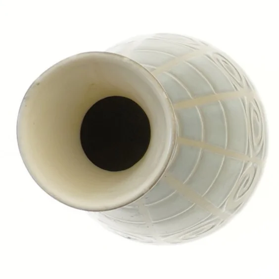 West Germany Dekorativ vase med mønster (str. Ø 6 cm længde 20,5 cm)