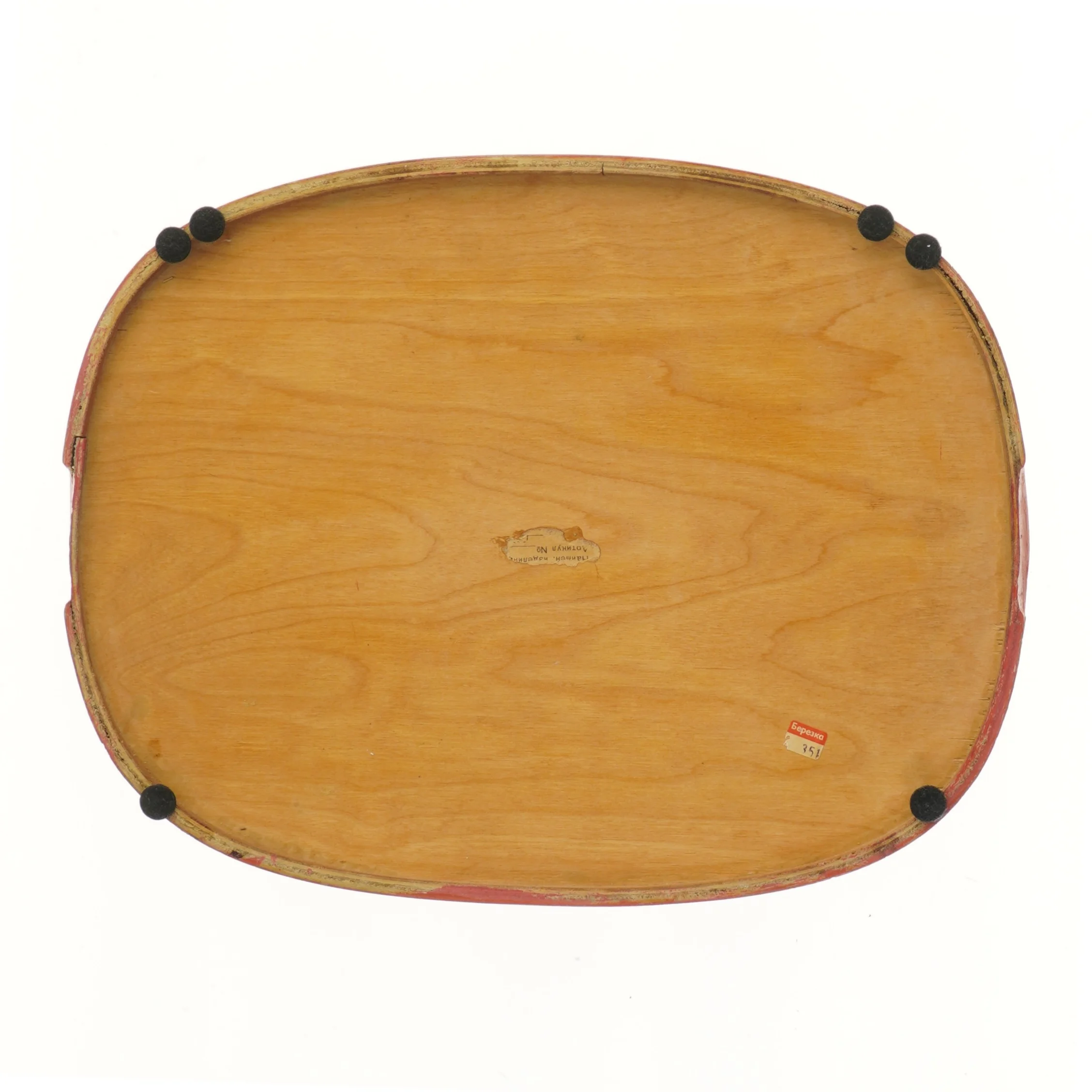 Vintage russisk bakke med blomster (str. 41x32 cm)