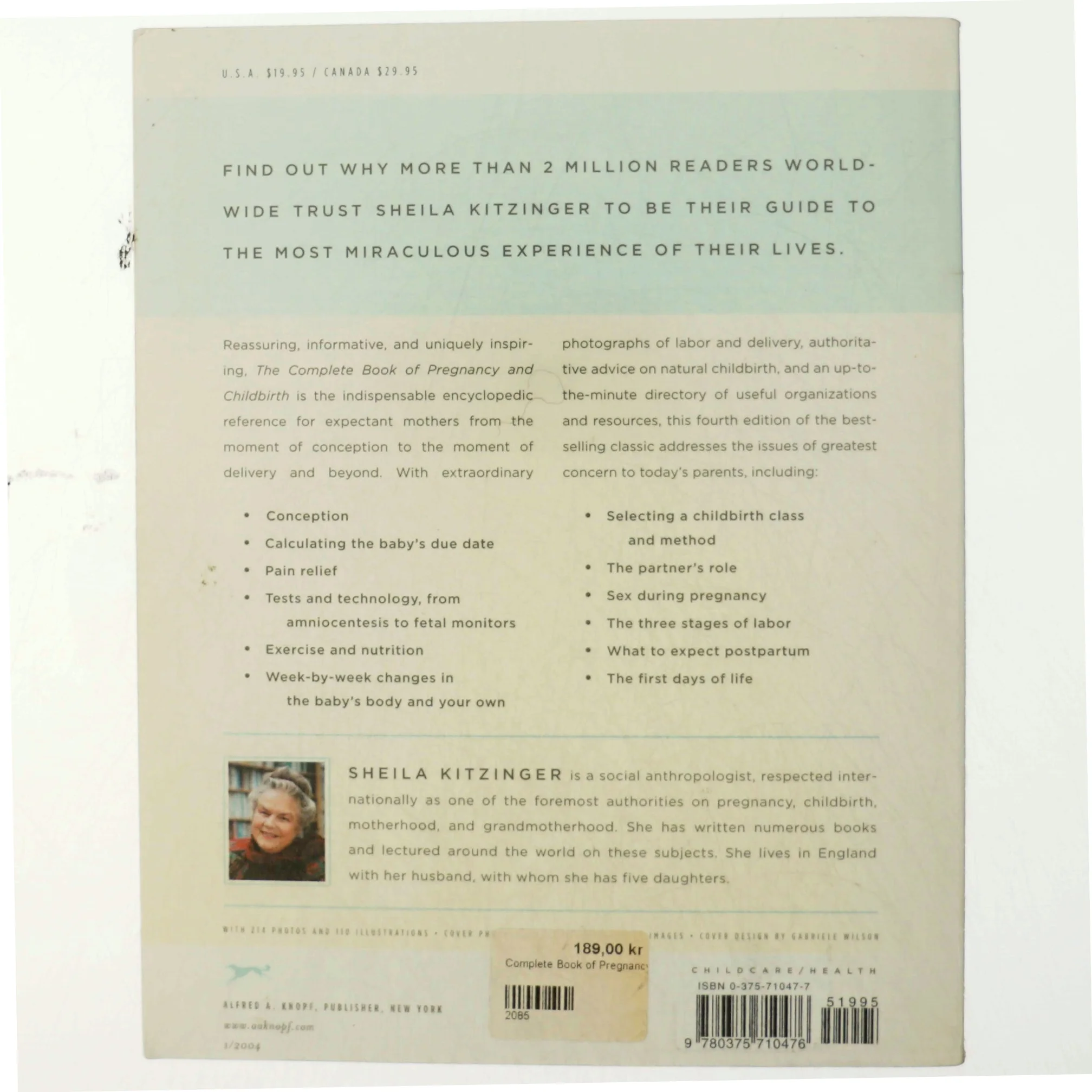 The Complete Book of Pregnancy & Childbirth af Sheila Kitzinger (Bog)