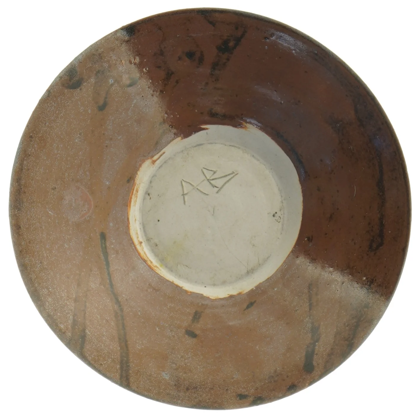 Keramikskål med dekorativt mønster af Anders Bjerborg (str. 20 x 5 cm) fra AB