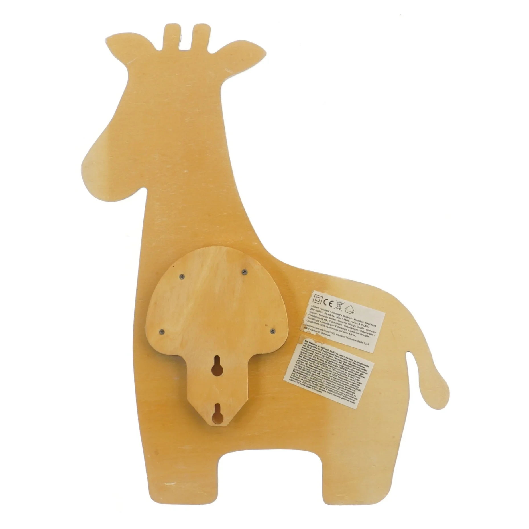 Giraf Væg dekoration (str. 35,5x24 cm)