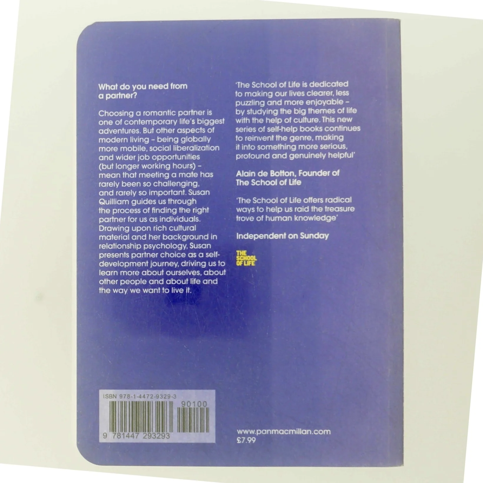 How to Choose a Partner af Susan Quilliam, The School of Life (Bog)