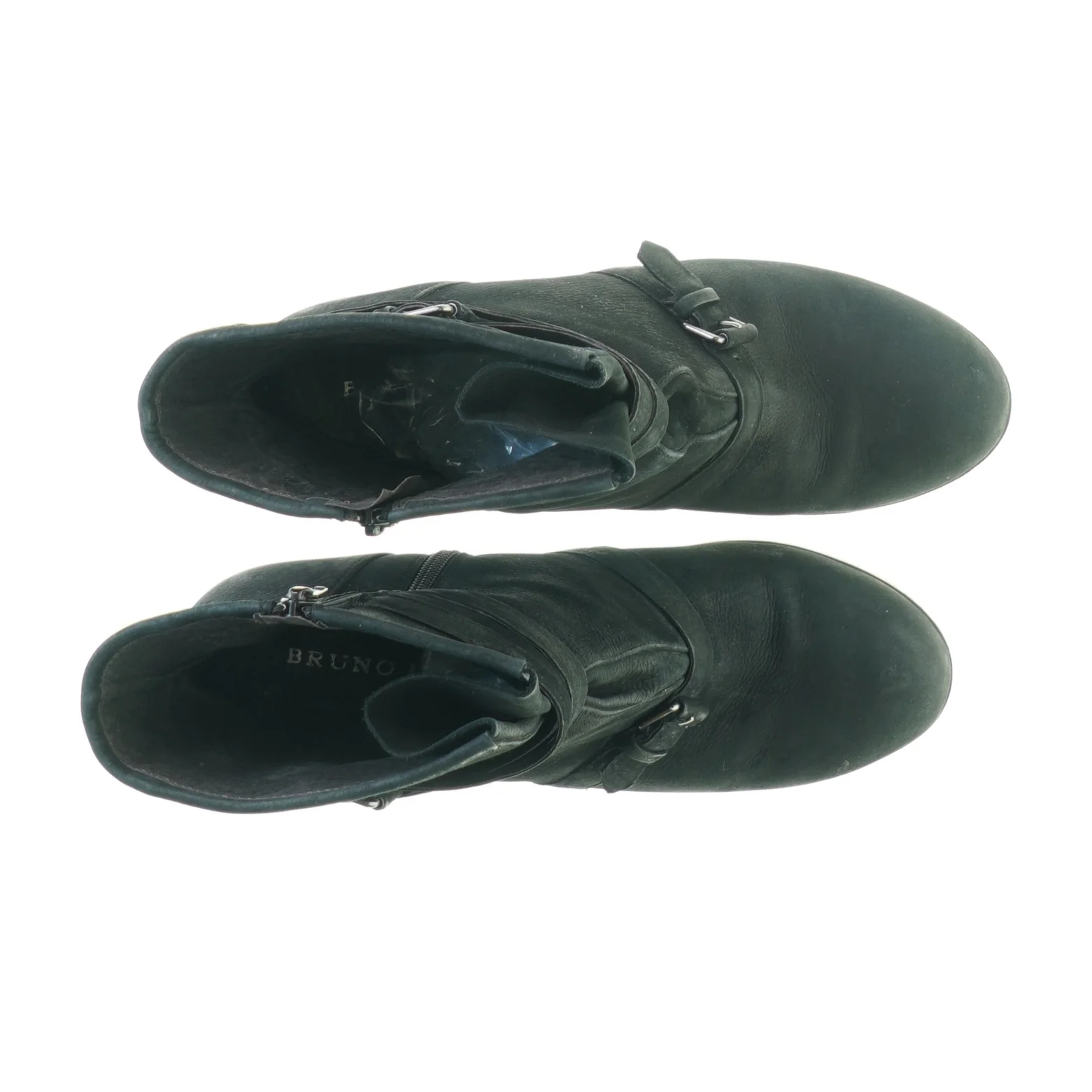 Ruskind Højhælet Støvler fra Bruno Premt med Remme og Spænder (str. 39)