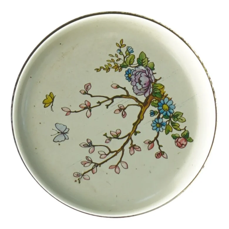 Dekorativ vintage metaldåse (str. 14 x 9 cm)