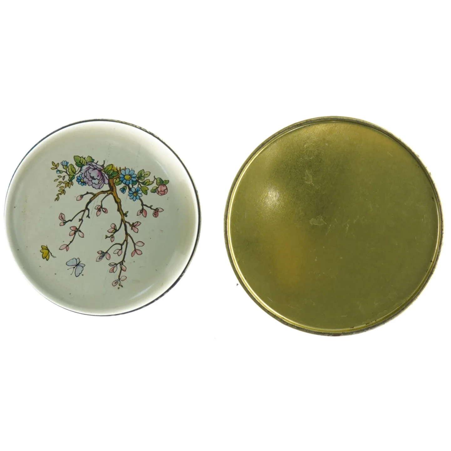 Dekorativ vintage metaldåse (str. 14 x 9 cm)