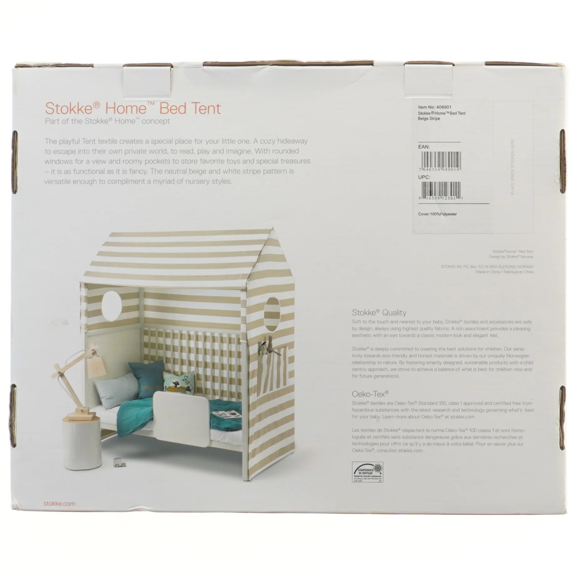 Stokke sengetelt fra Stokke