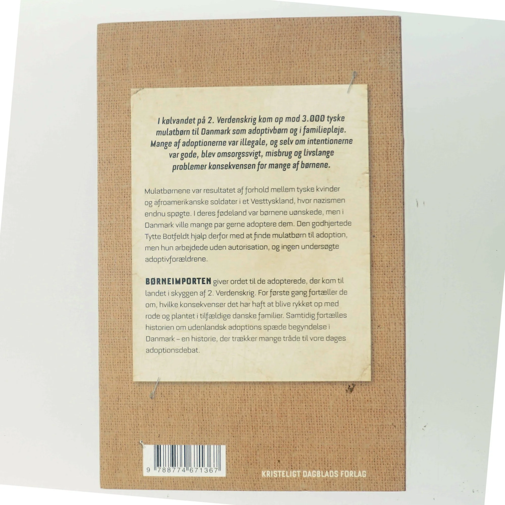 Børneimporten : et mørkt kapitel i fortællingen om udenlandsk adoption af Amalie Linde (Bog)