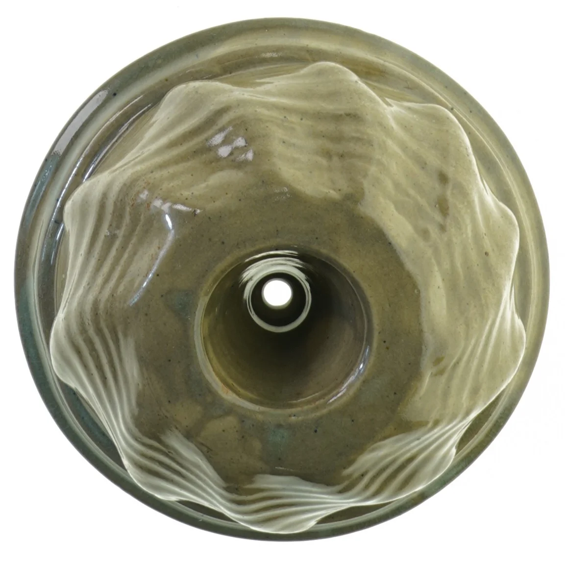 Keramik Kage rand form skål (str. 22 x 9 cm)