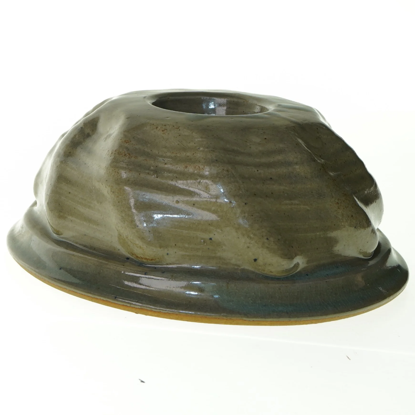 Keramik Kage rand form skål (str. 22 x 9 cm)