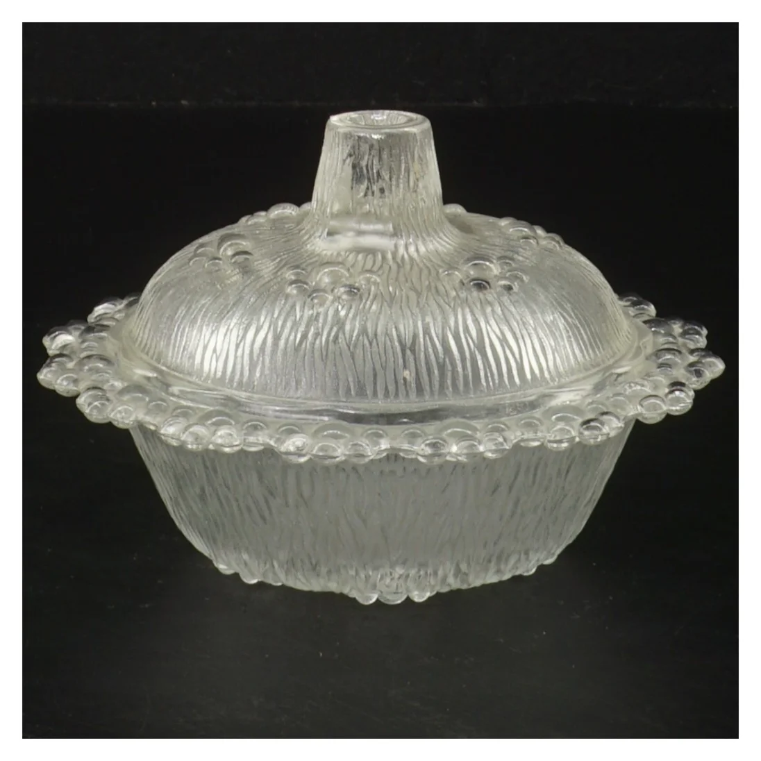 Glaslåg med skål (str. Ø 13 cm)