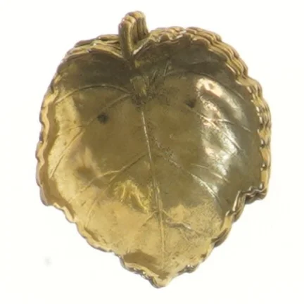 Guldfarvede bladformede skåle, 8 styk (str. 8 styk, 8x6,5 cm)