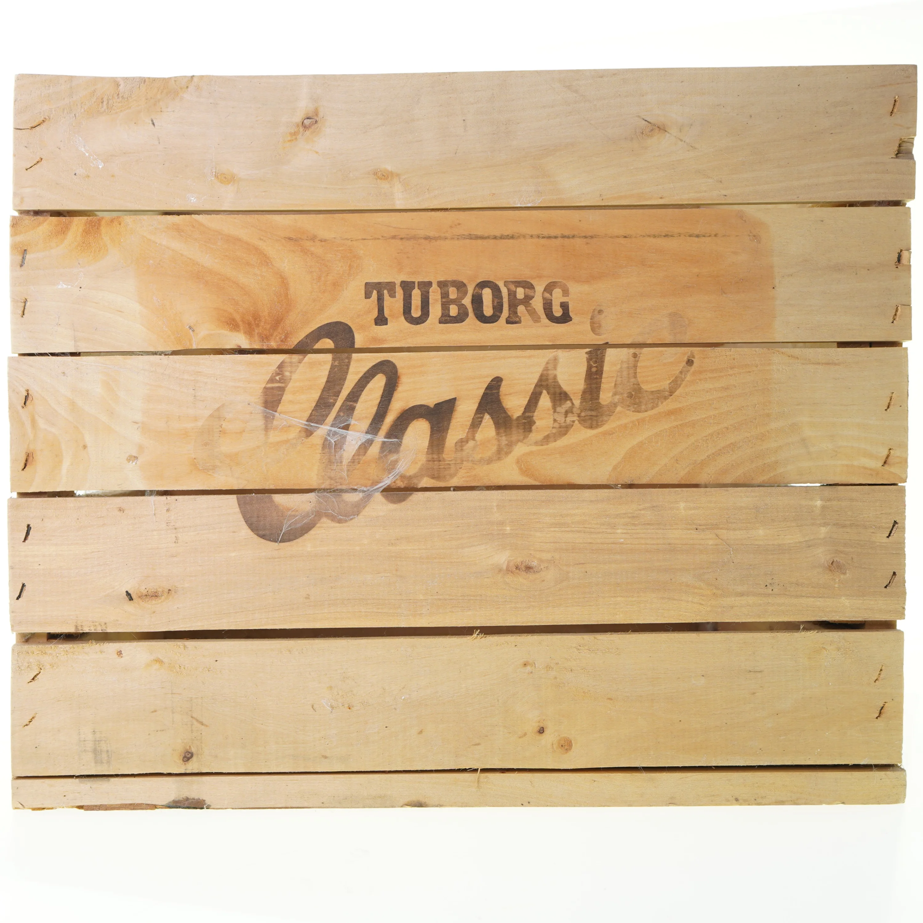 Tuborg Classic ølkasse i træ fra Tuborg (str. 45 x 30 x 37 cm)