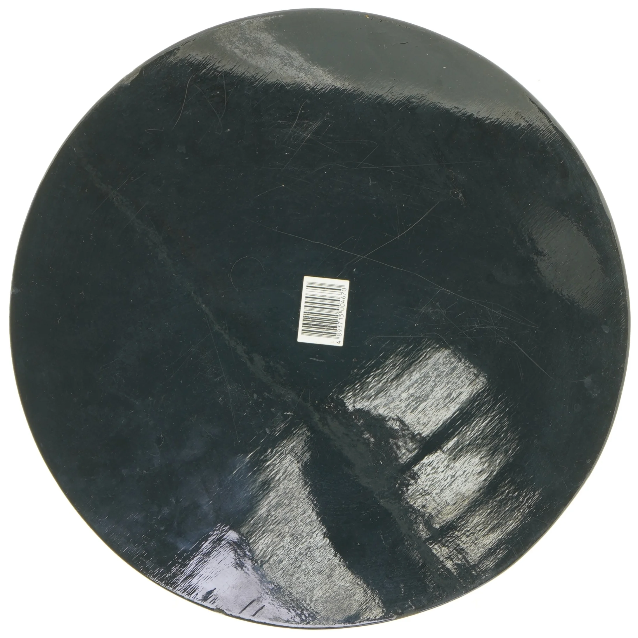 Rund serveringsbakke med blomstermotiv (str. 30 x 3,5 cm)