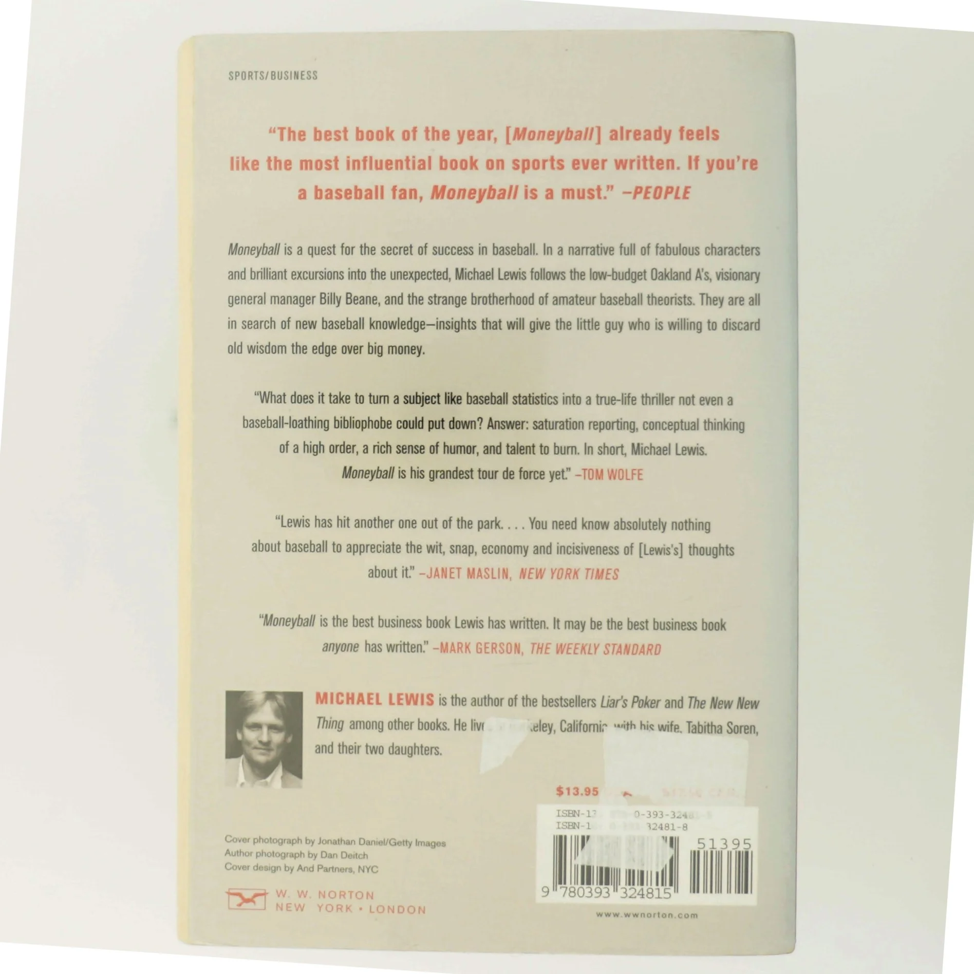 Moneyball : the art of winning an unfair game af Michael Lewis (Bog)