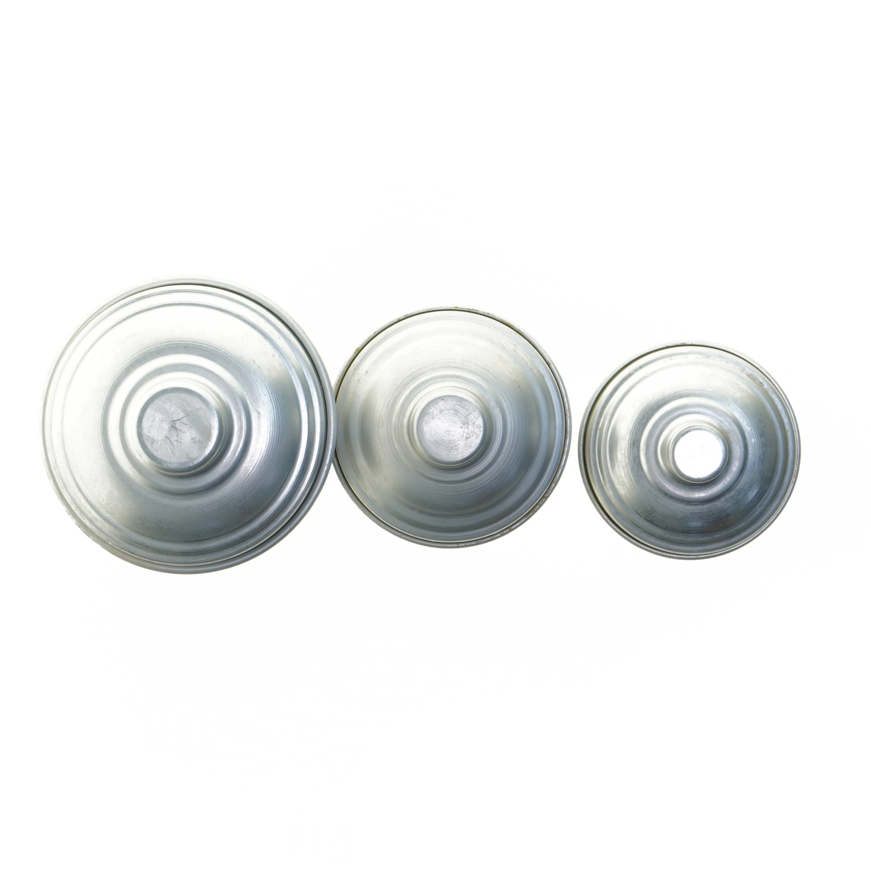 Sæt af vintage metal opbevaringsdåser (str. 20 og 17 og 16 cm)