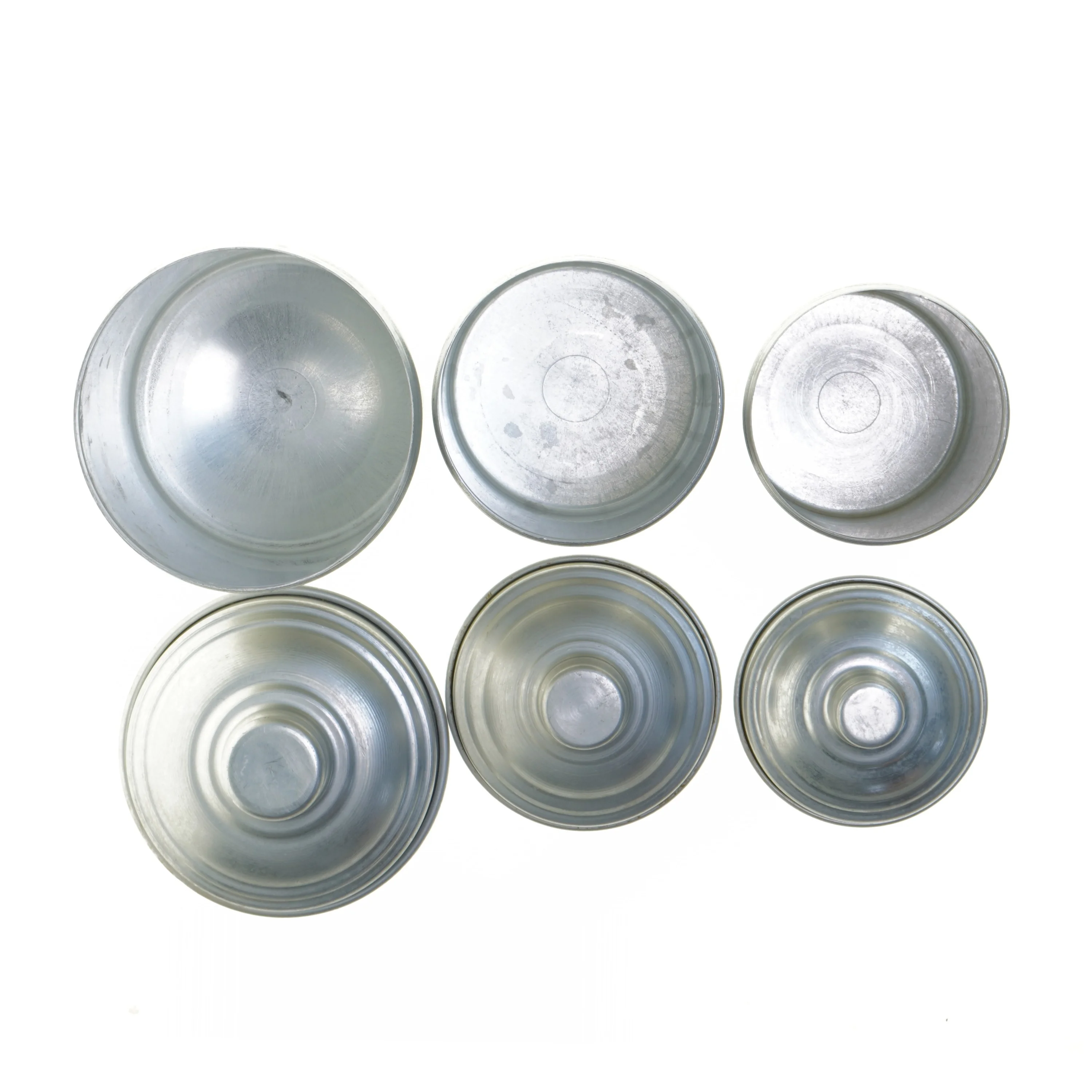 Sæt af vintage metal opbevaringsdåser (str. 20 og 17 og 16 cm)