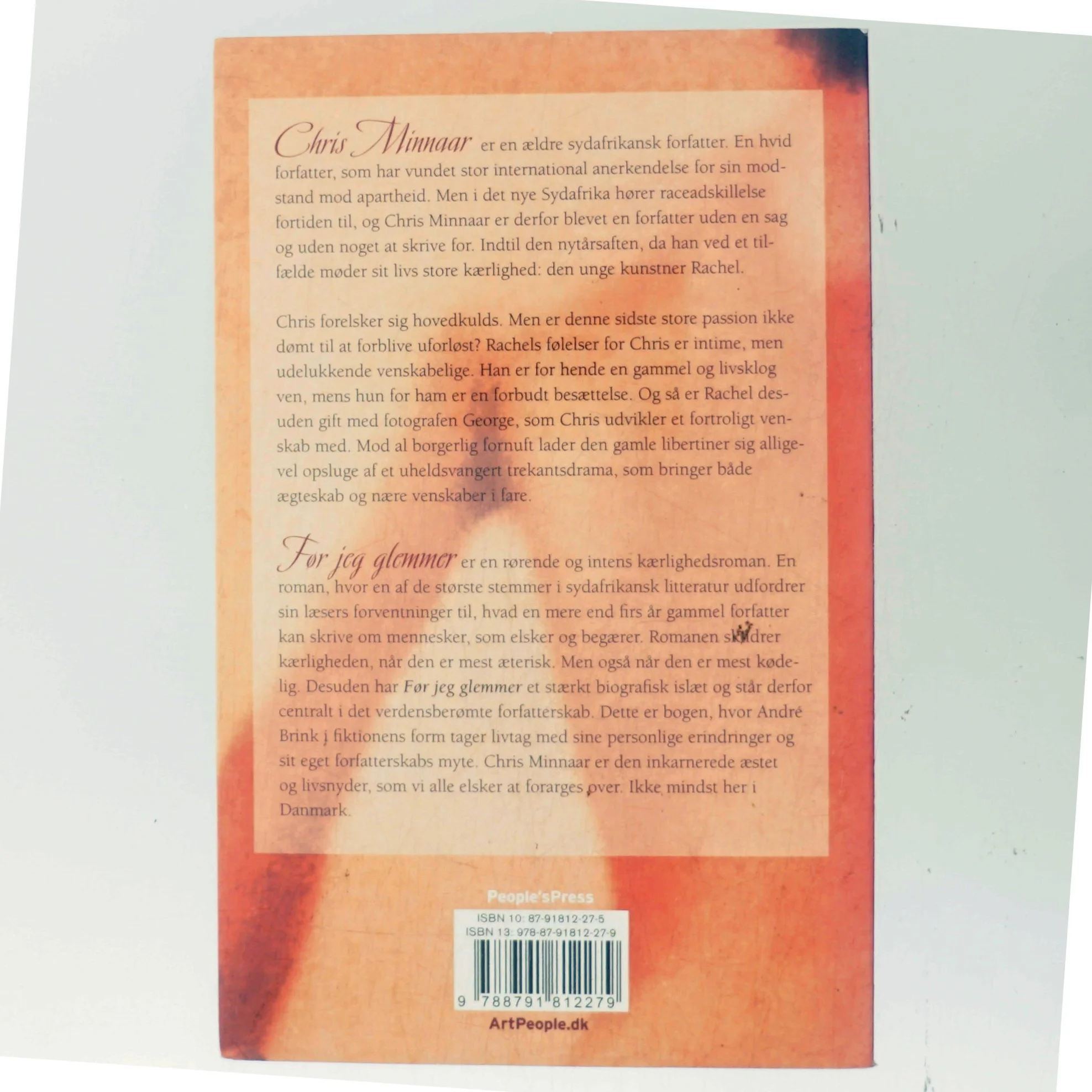 Før jeg glemmer : roman af André Brink (Bog)