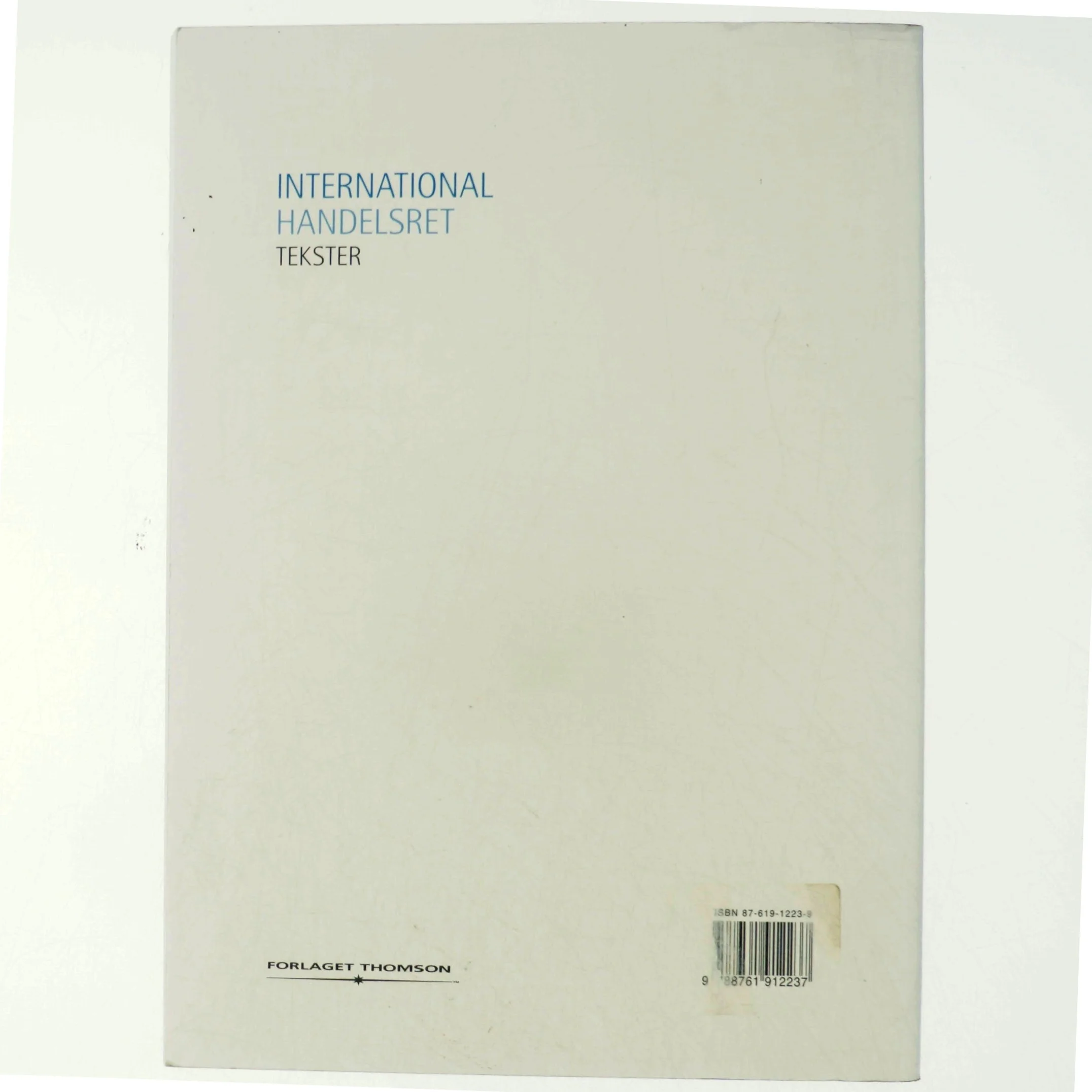 International handelsret. Tekster af Peter Arnt Nielsen (Bog)