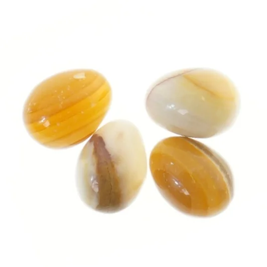 Marmor onyks sten æg (str. 4 stk 4 cm)