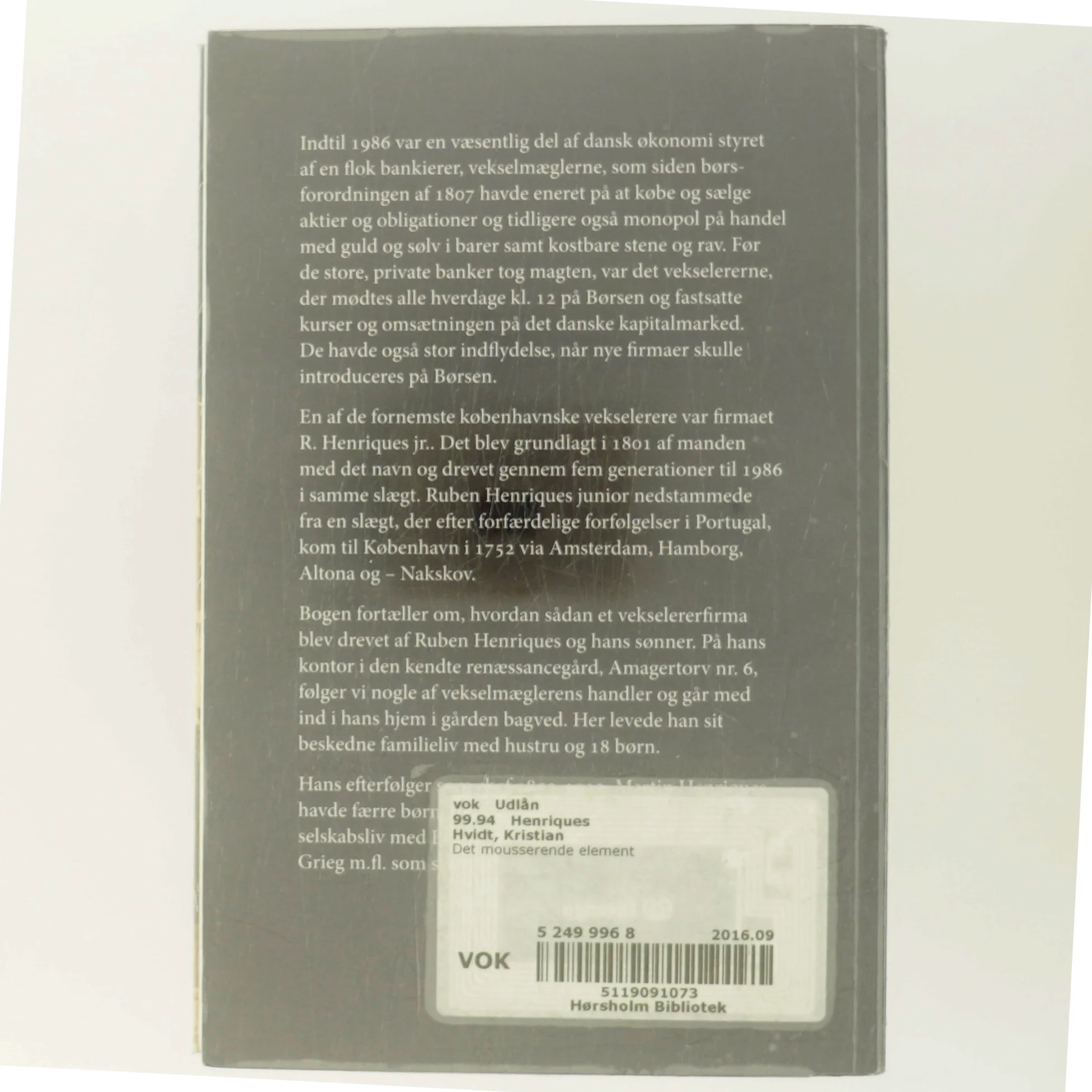 Det Mousserende Element af Kristian Hvidt (Bog)