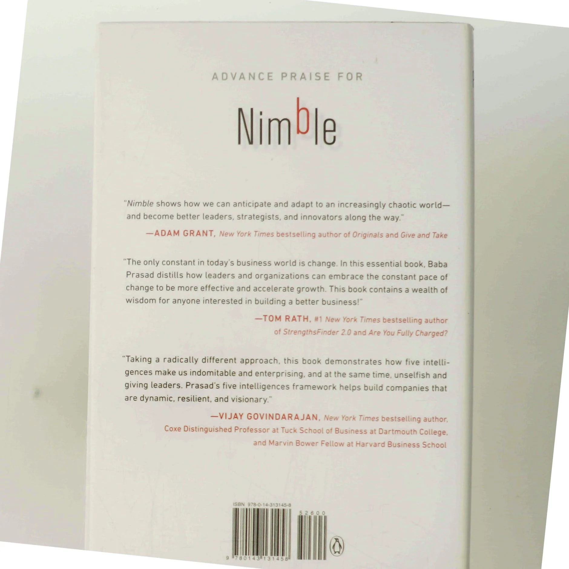 Nimble - Make Yourself and your Company resilient in the age of constant Change af Baba Prasad (Bog)