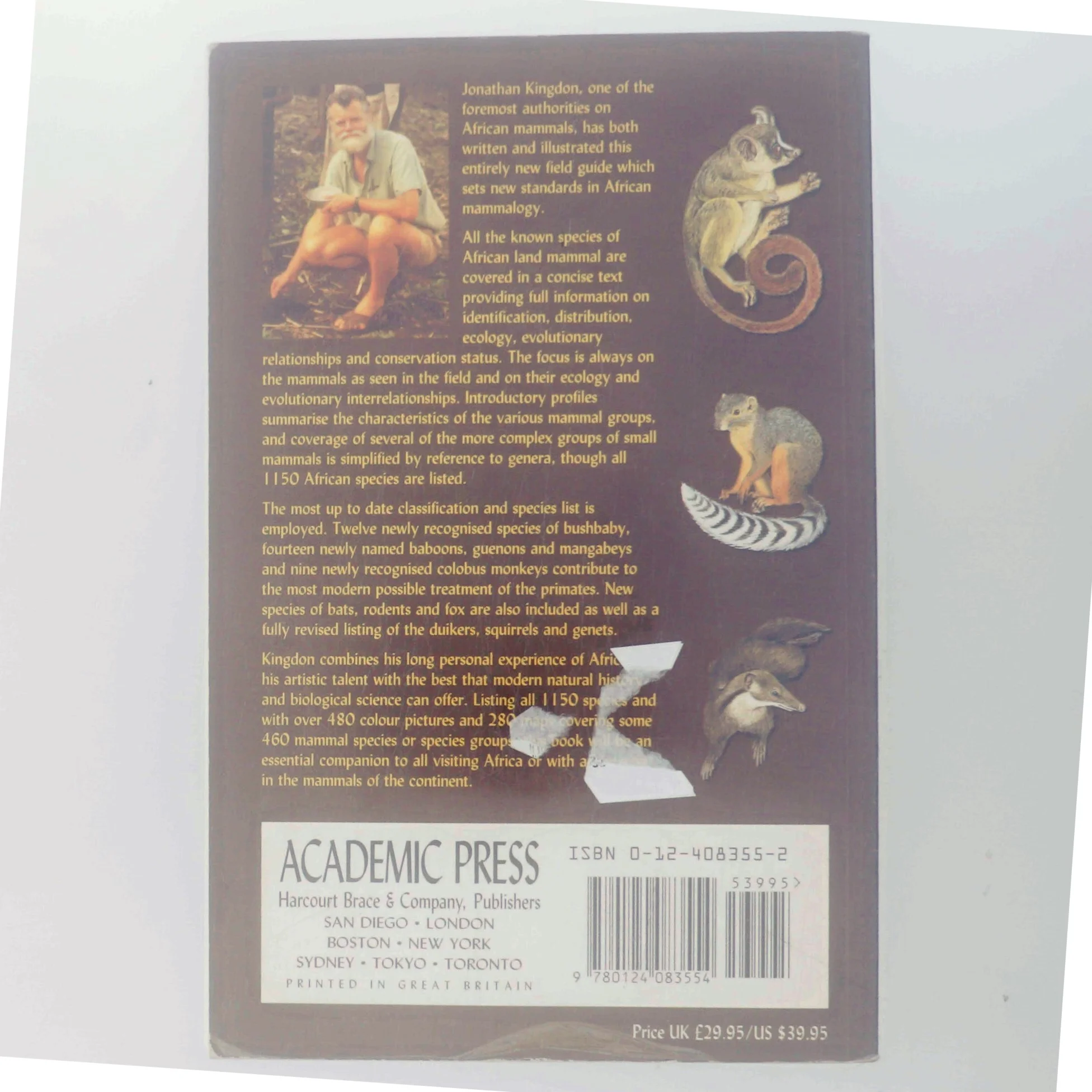 The Kingdon field guide to African mammals af Jonathan Kingdon (Bog)