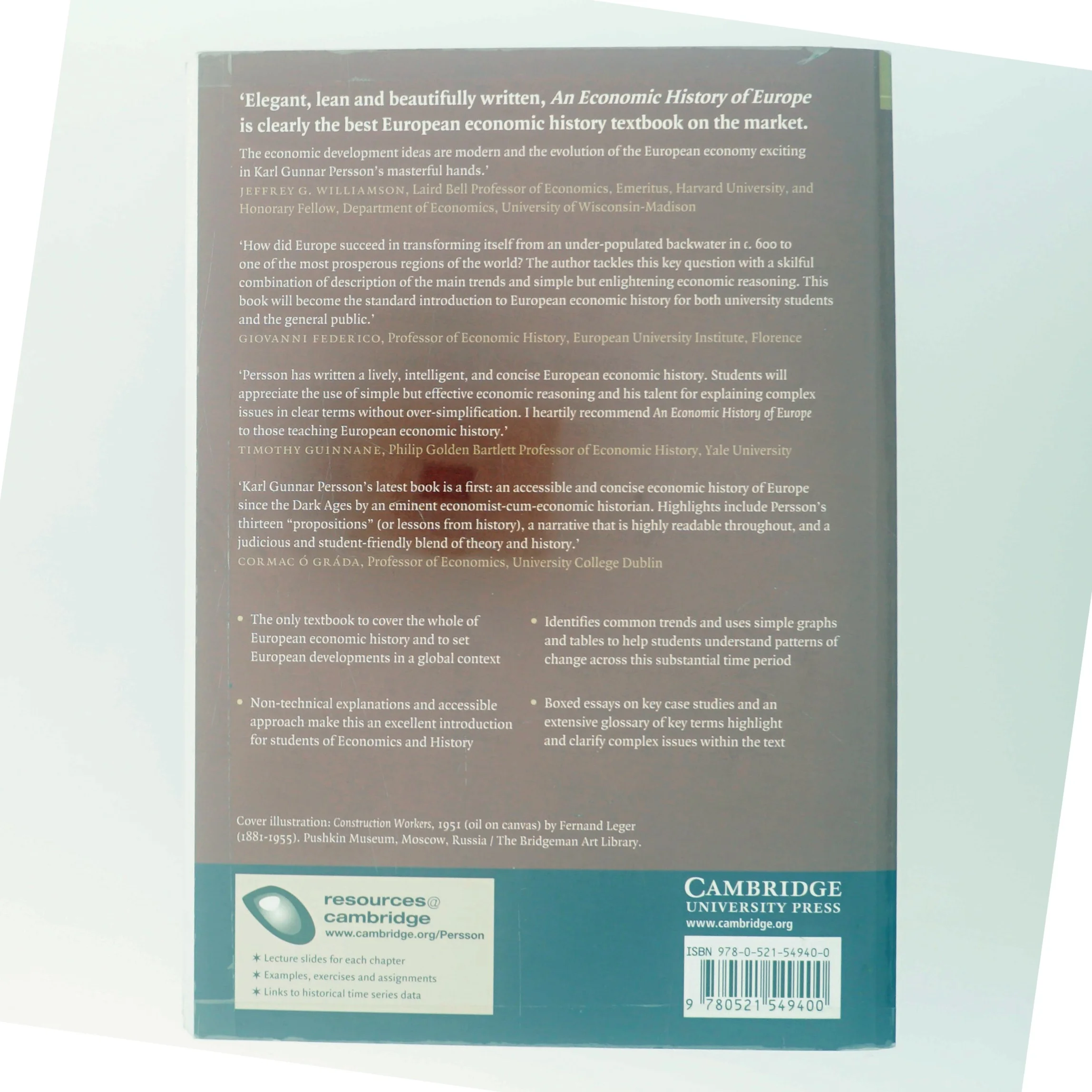 An economic history of Europe : knowledge, institutions and growth, 600 to the present af Karl Gunnar Persson (Bog)