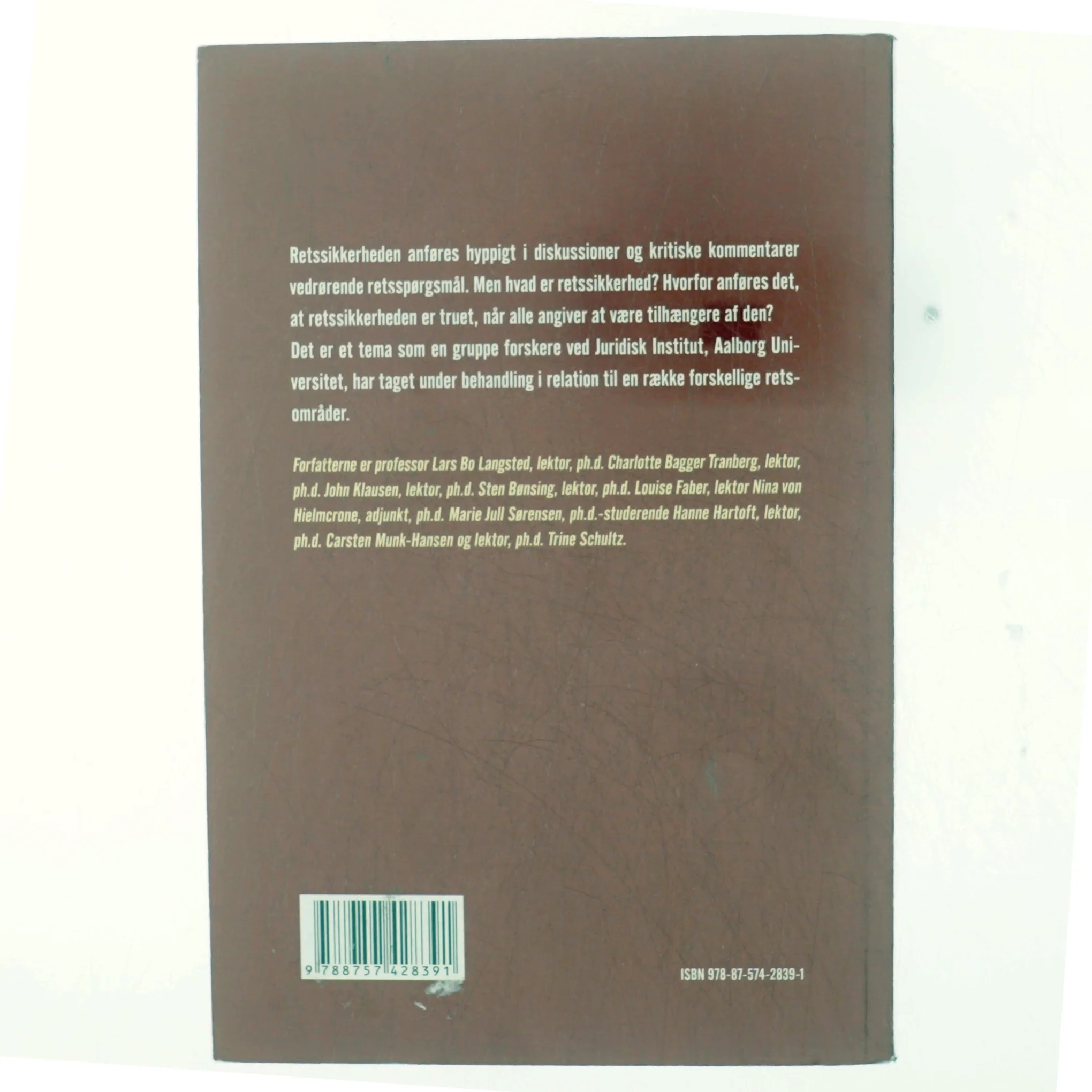 Retssikkerhed i konkurrence med andre hensyn (Bog)