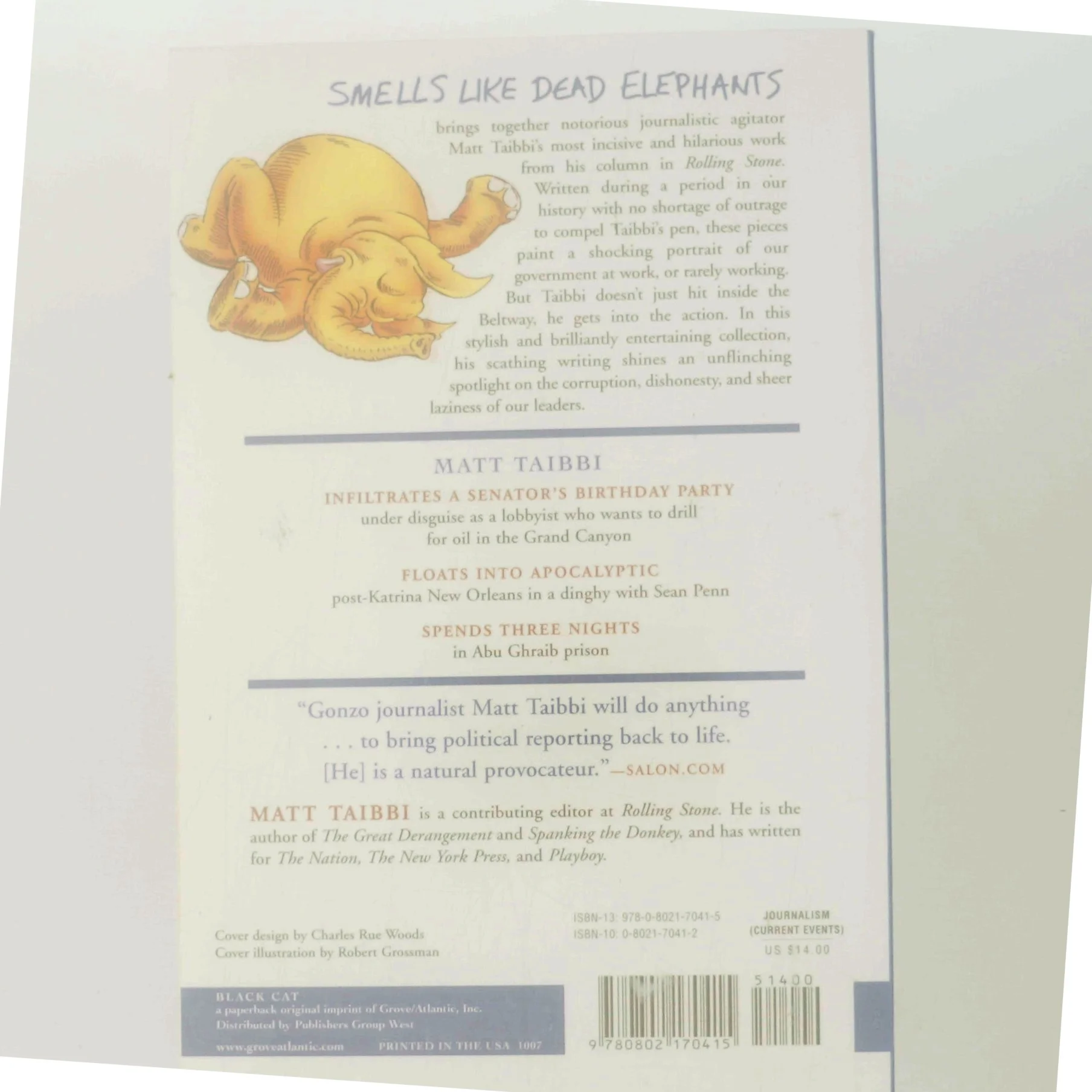 Smells Like Dead Elephants af Matt Taibbi (Bog)