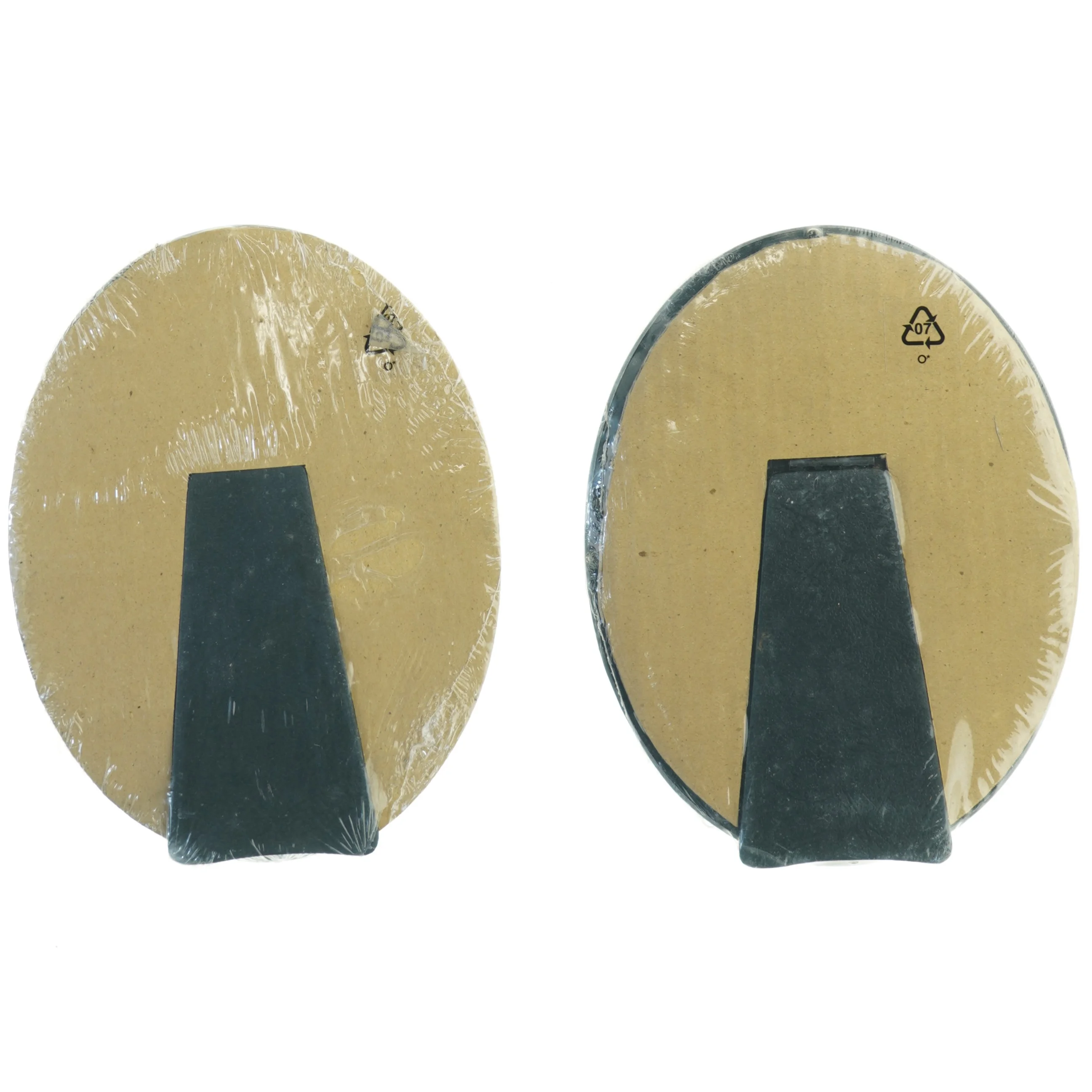 UBRUGTE I ORIGINAL EMBALLAGE 2 ens Sølv ovale billedrammer fra IKEA (str. 22 x 17 cm, passer til billede str. 10x15 cm)