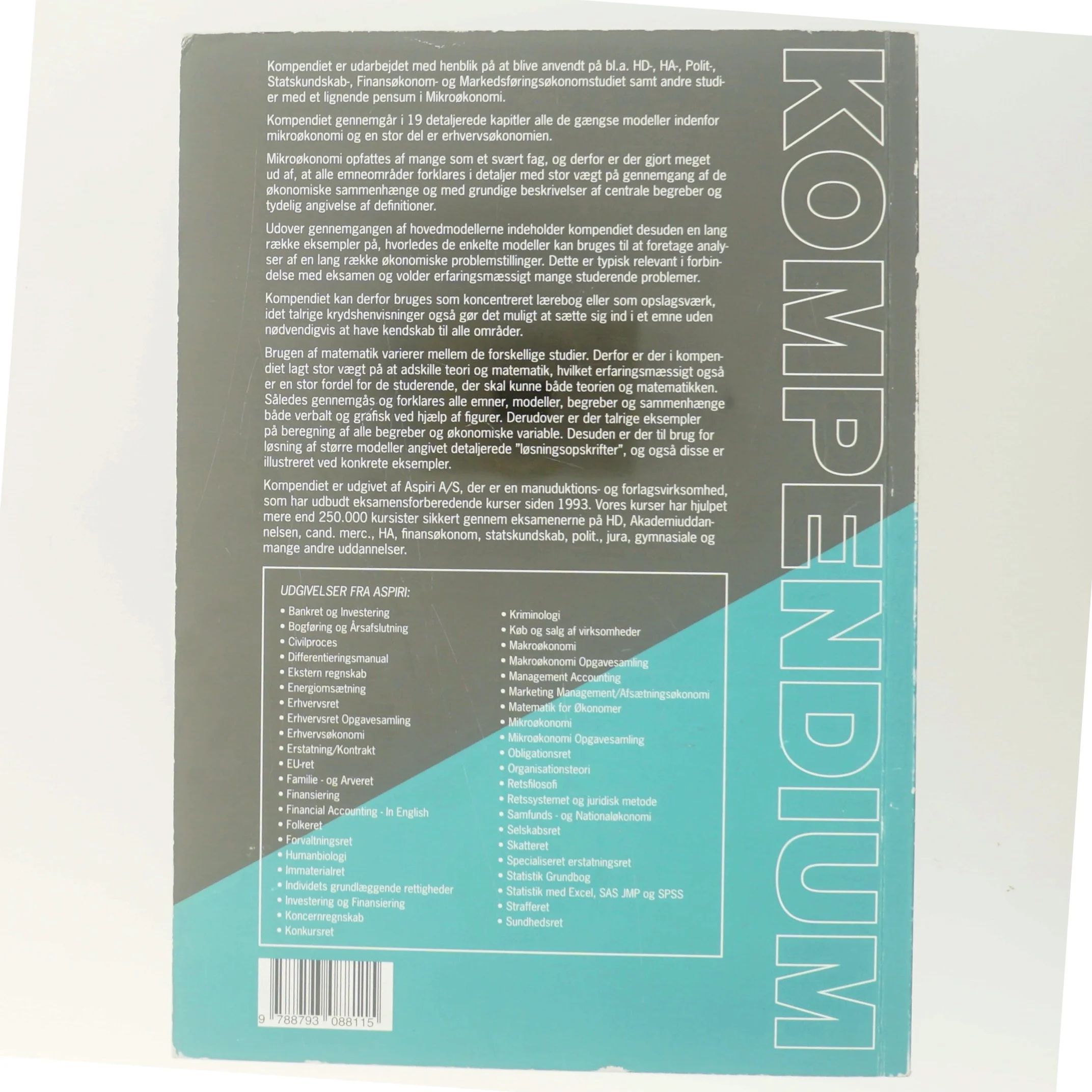 Kompendium i mikroøkonomi af Michael Andersen (f. 1971-08-13) (Bog)