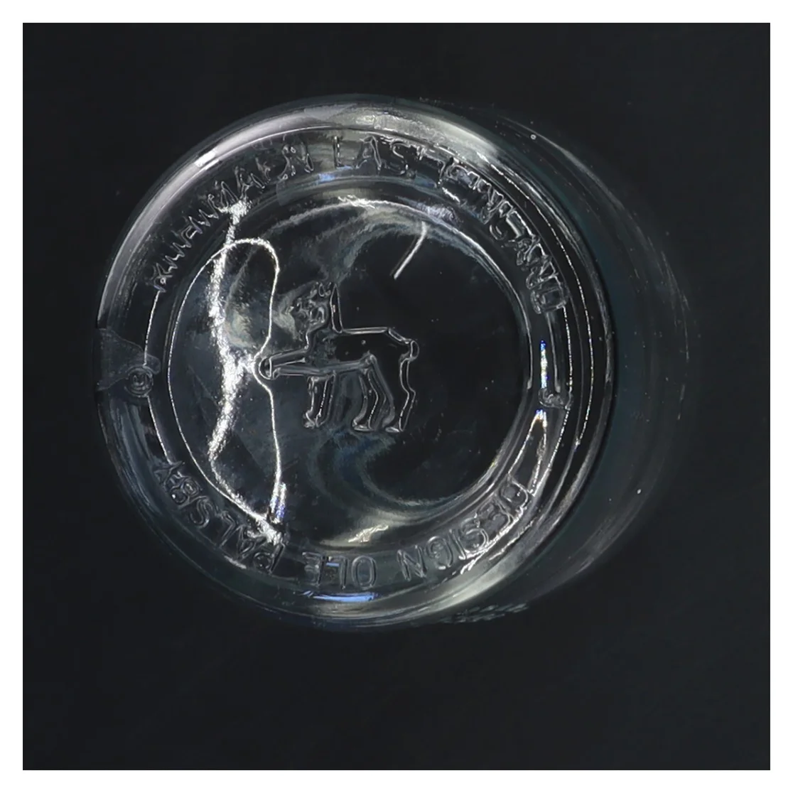 OlePalsby Glasflaske 0,5 l. med låg (str. 20 cm)