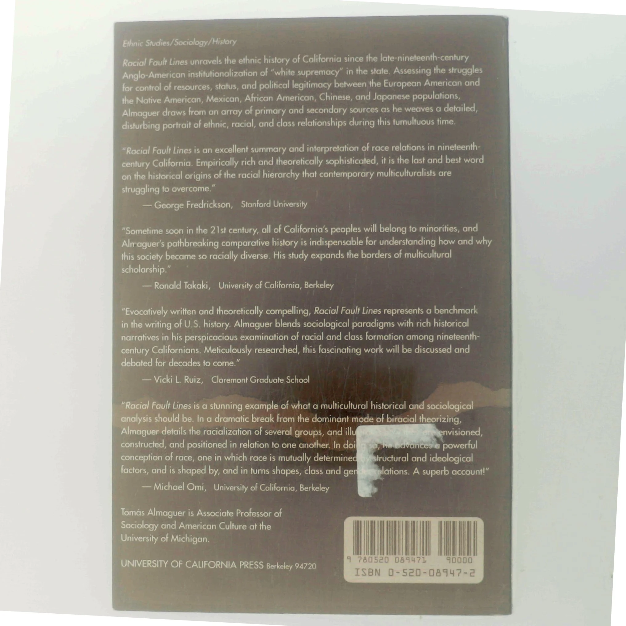 Racial Fault Lines af Tomás Almaguer (Bog)