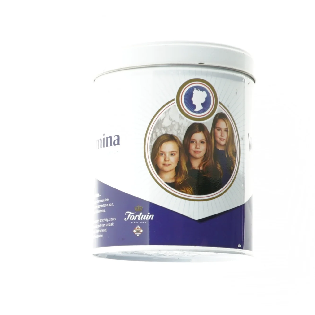 Traditionel Kongehus Wilhelmina Slik Dåse (str. 12,5 x 10 cm)