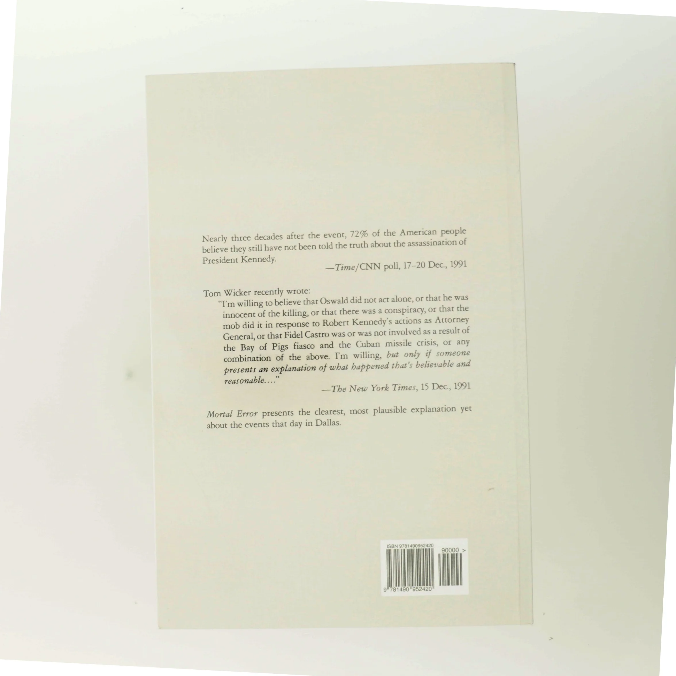 Mortal Error af Bonar Menninger (Bog)