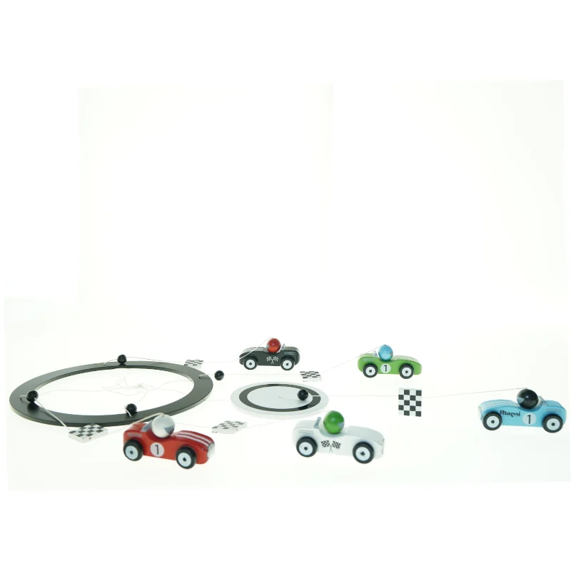 Magni Mobile Uro af legetøjs racerbiler (str. 25 x 50 cm)