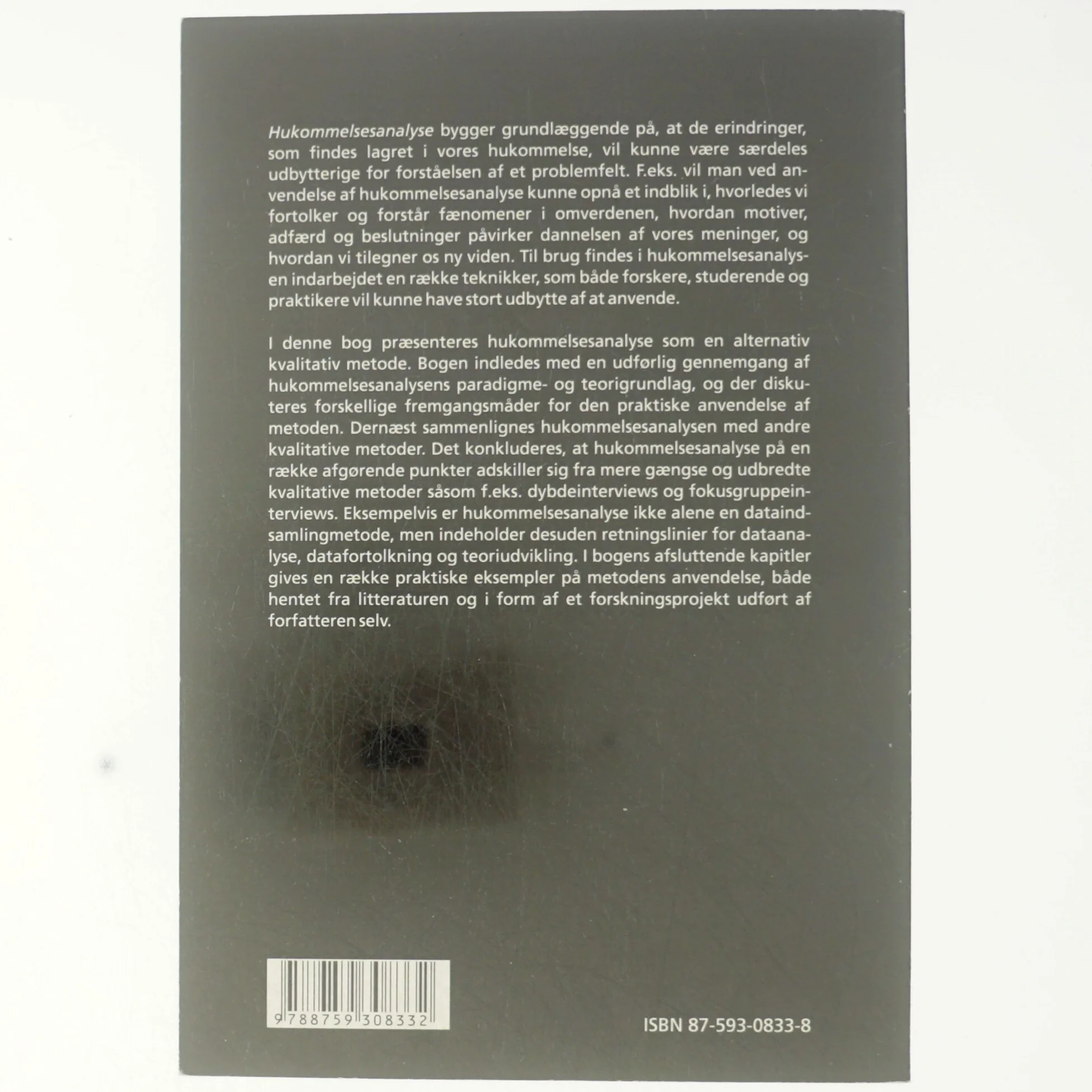 Hukommelsesanalyse : en alternativ kvalitativ metode af Torben Hansen (f. 1966) (Bog)