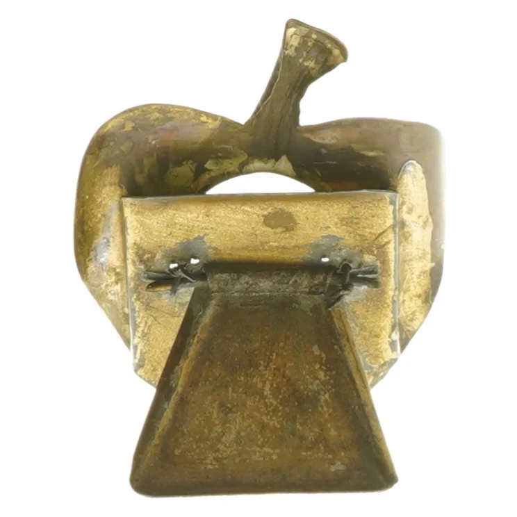 Æbleformet Messing billed ramme(str. 10x7,5 cm) (str. 10x7,5 cm)